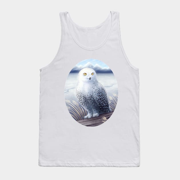 Snowy Owl Tank Top by DoomedDreamer